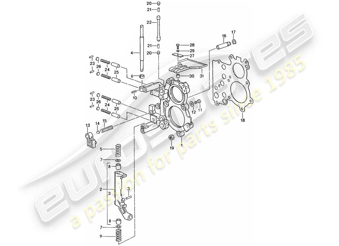 VIEW PARTS DIAGRAMS FROM THE PORSCHE 993 PARTS CATALOGUE a part diagram from the porsche 993 parts catalogue
