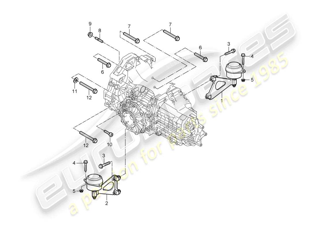 a part diagram from the porsche cayman parts catalogue