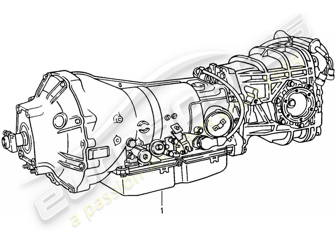 a part diagram from the porsche 1987 (refurbished and exchange catalogue) parts catalogue