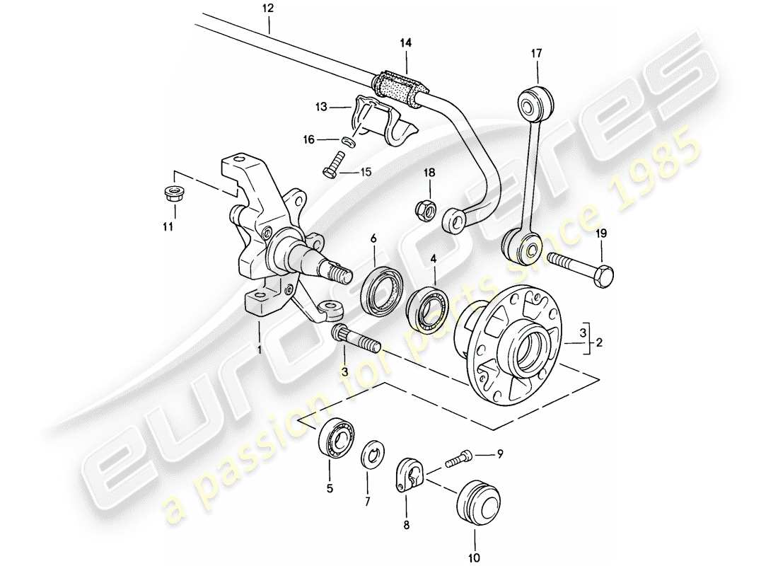 a part diagram from the porsche 1983 (928) parts catalogue