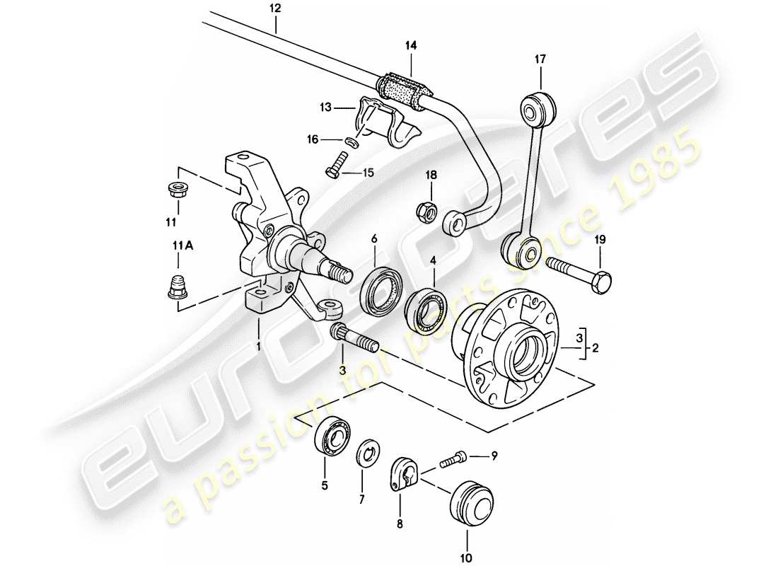 a part diagram from the porsche 928 parts catalogue