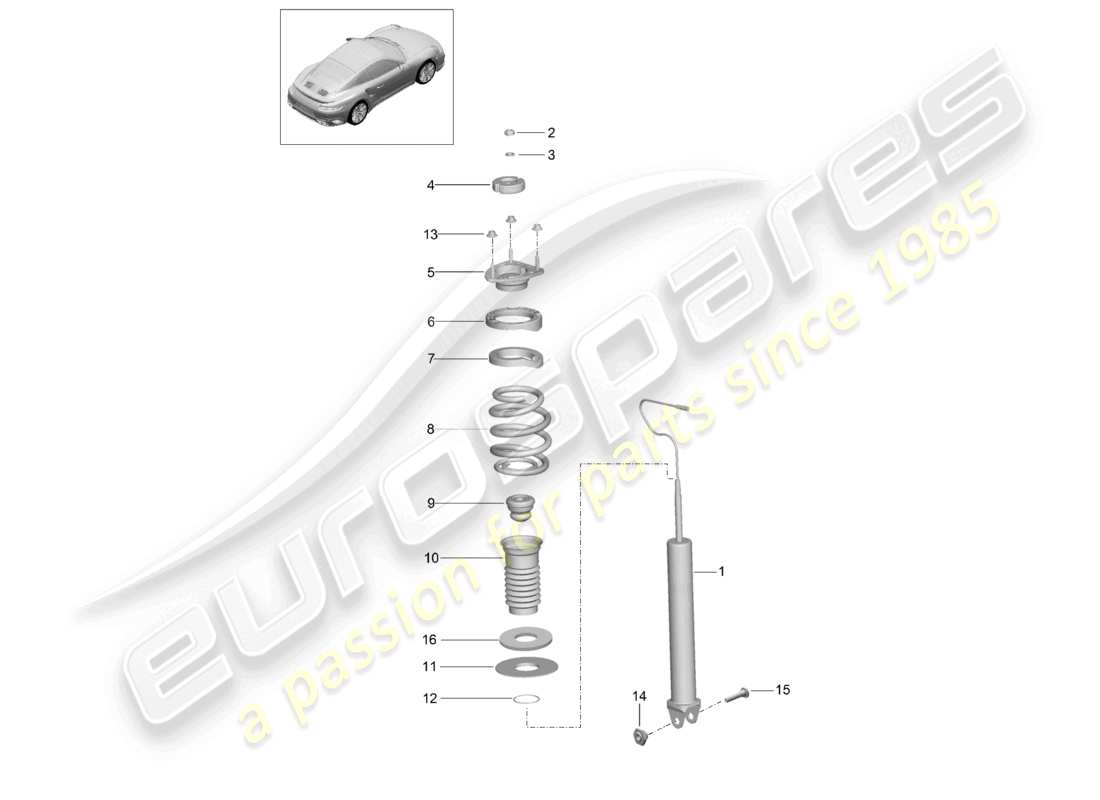 VIEW PARTS DIAGRAMS FROM THE PORSCHE 991 PARTS CATALOGUE a part diagram from the porsche 991 parts catalogue