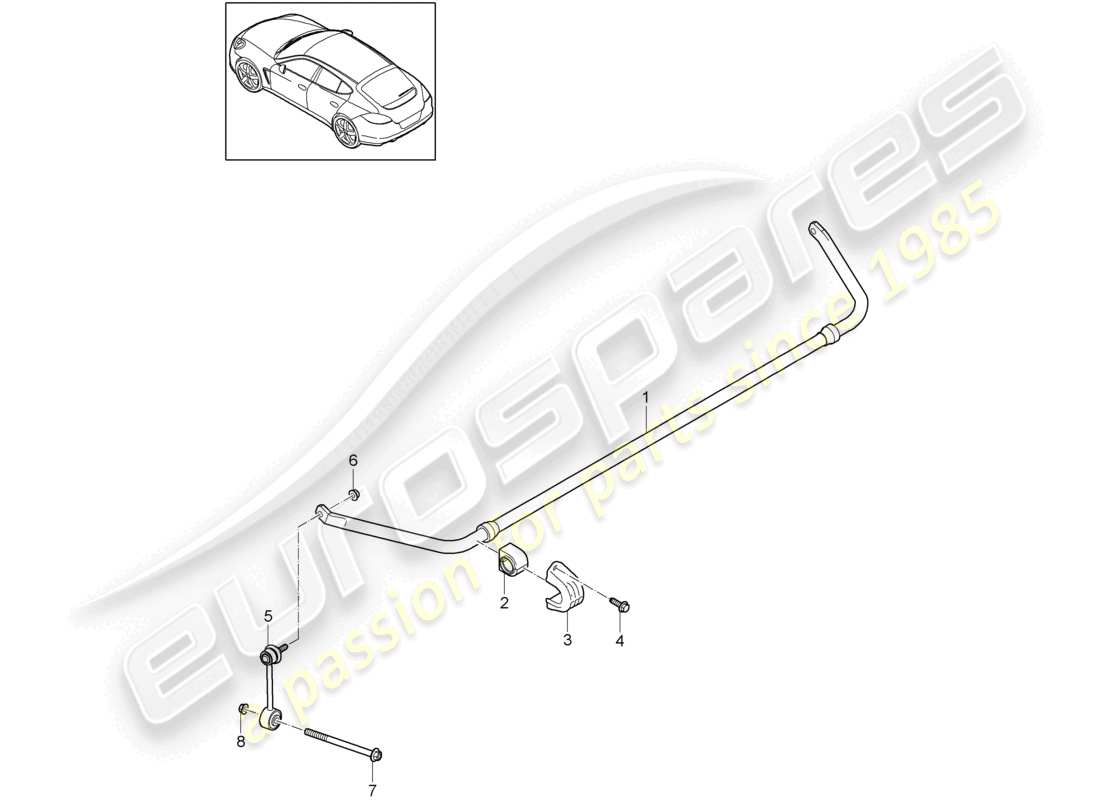 a part diagram from the porsche panamera parts catalogue