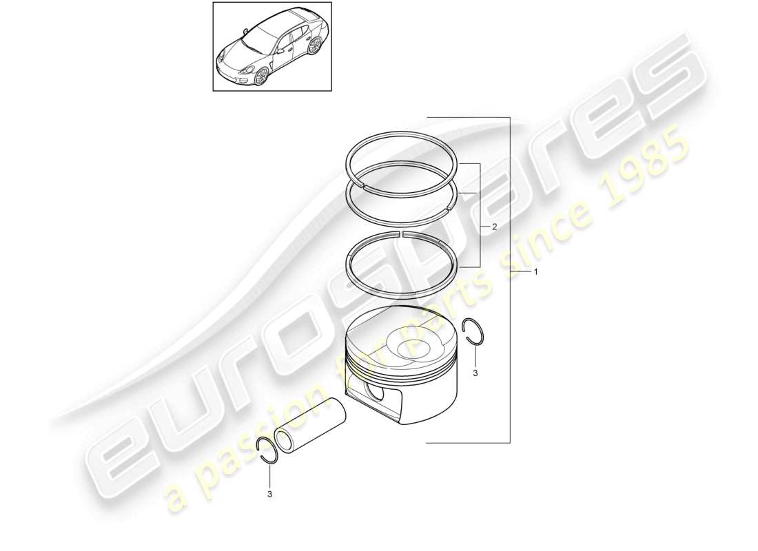 VIEW PARTS DIAGRAMS FROM THE PORSCHE PANAMERA PARTS CATALOGUE a part diagram from the porsche panamera parts catalogue