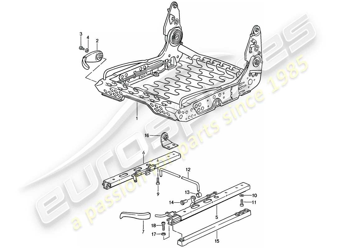 a part diagram from the porsche 1986 (911) parts catalogue