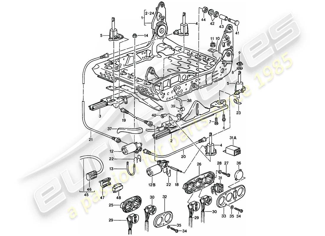 a part diagram from the porsche 1984 (911) parts catalogue