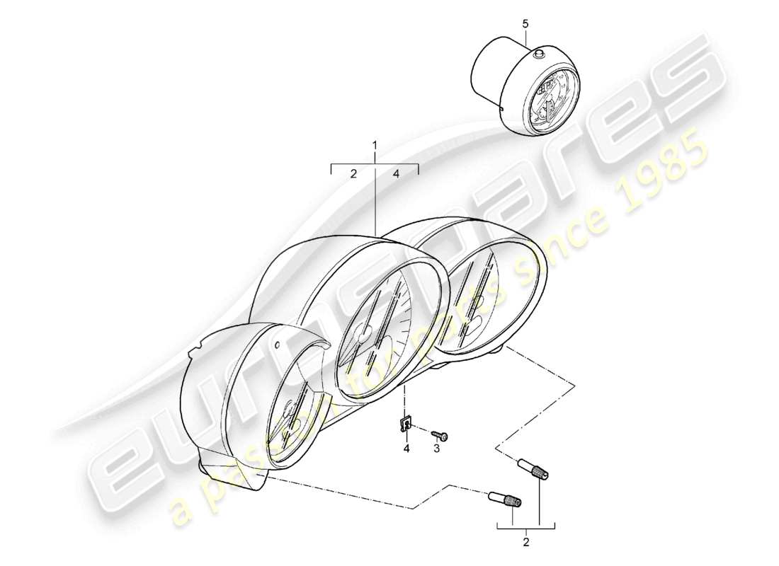 a part diagram from the porsche 2007 (987 boxster) parts catalogue
