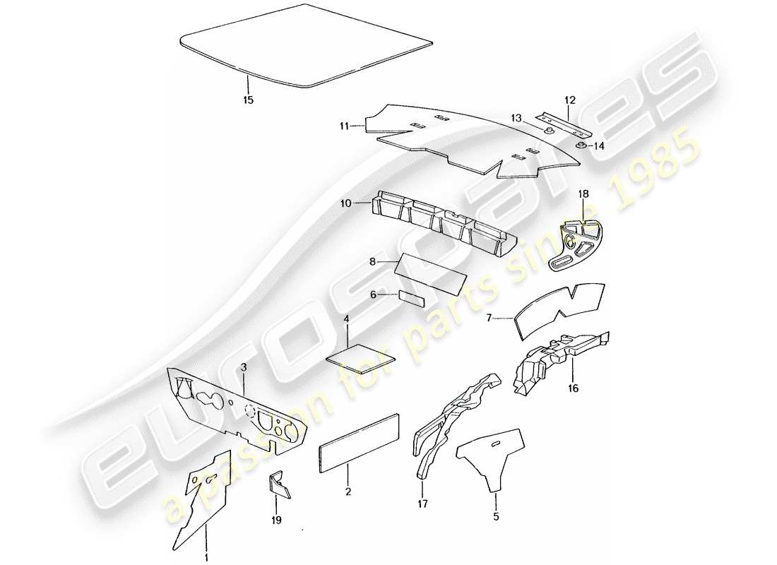 a part diagram from the porsche 996 parts catalogue
