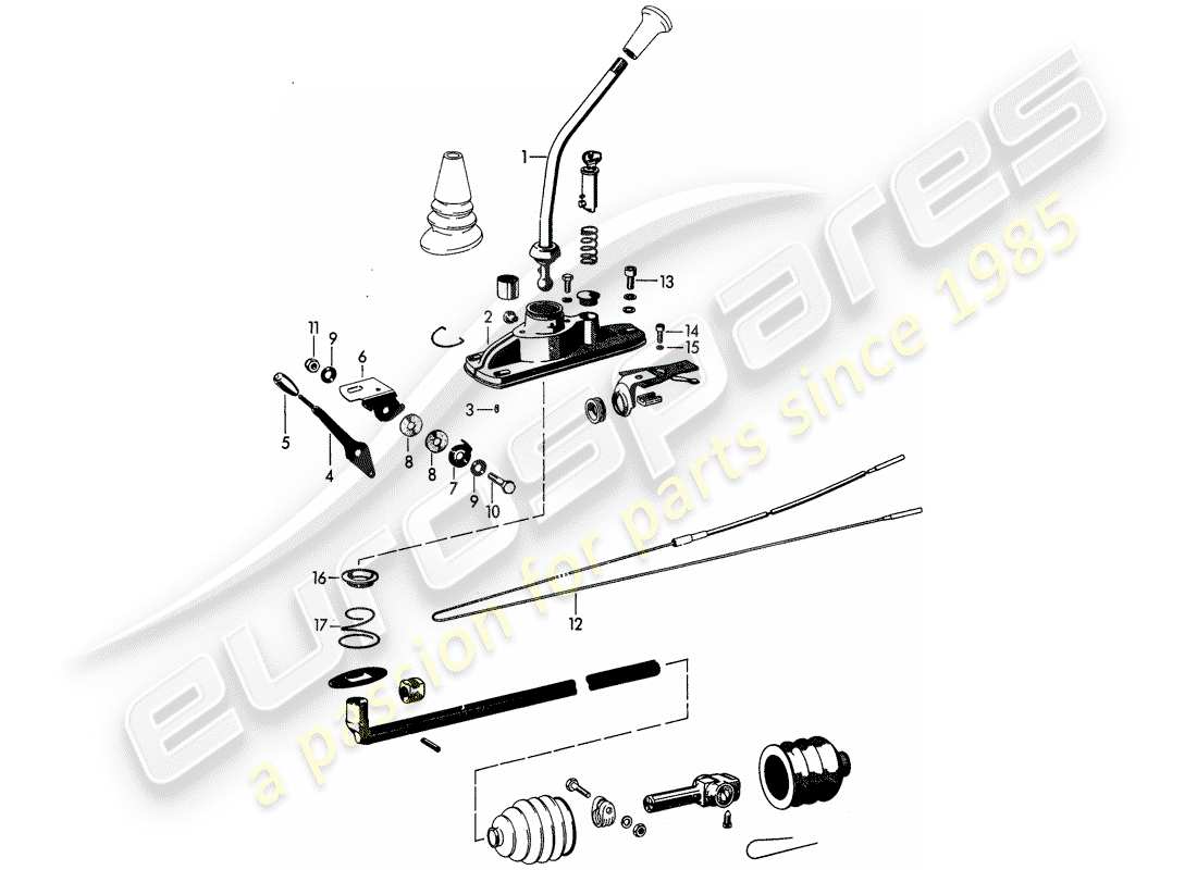 a part diagram from the porsche 1961 (356b/356c) parts catalogue