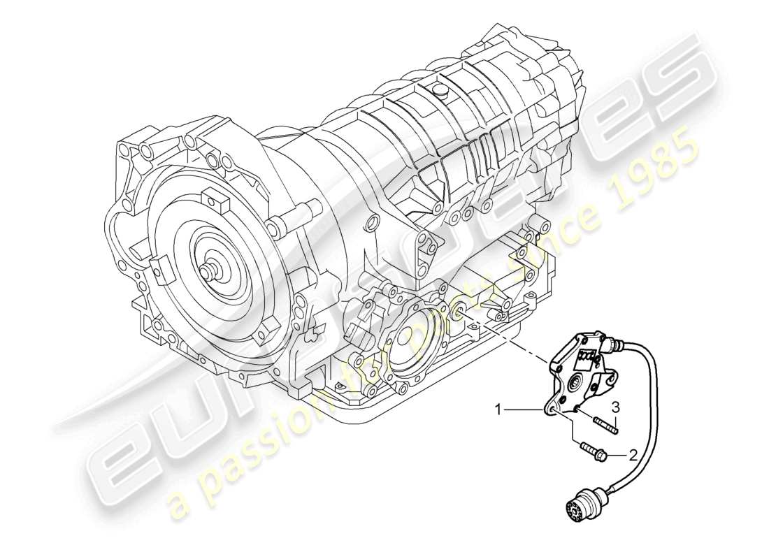a part diagram from the porsche 2008 (987 cayman) parts catalogue