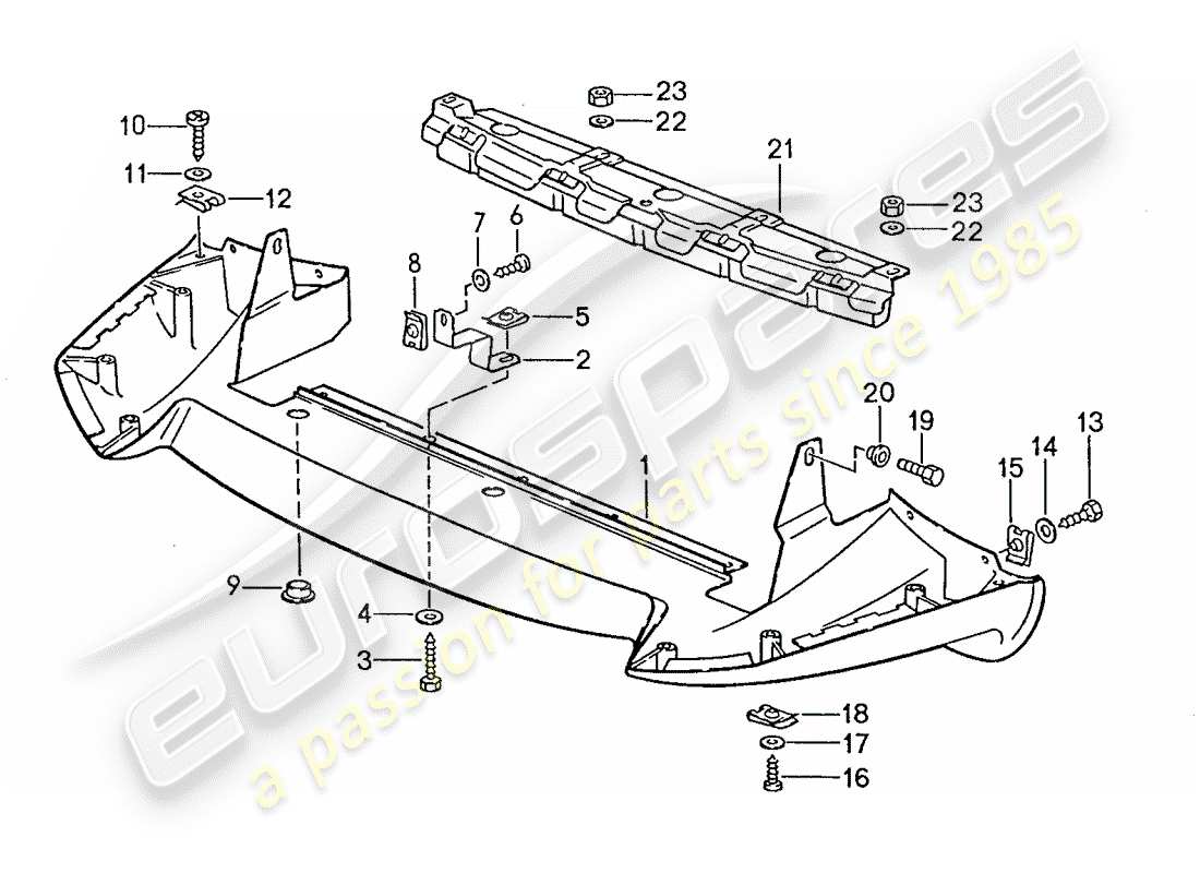 a part diagram from the porsche 1988 (928) parts catalogue