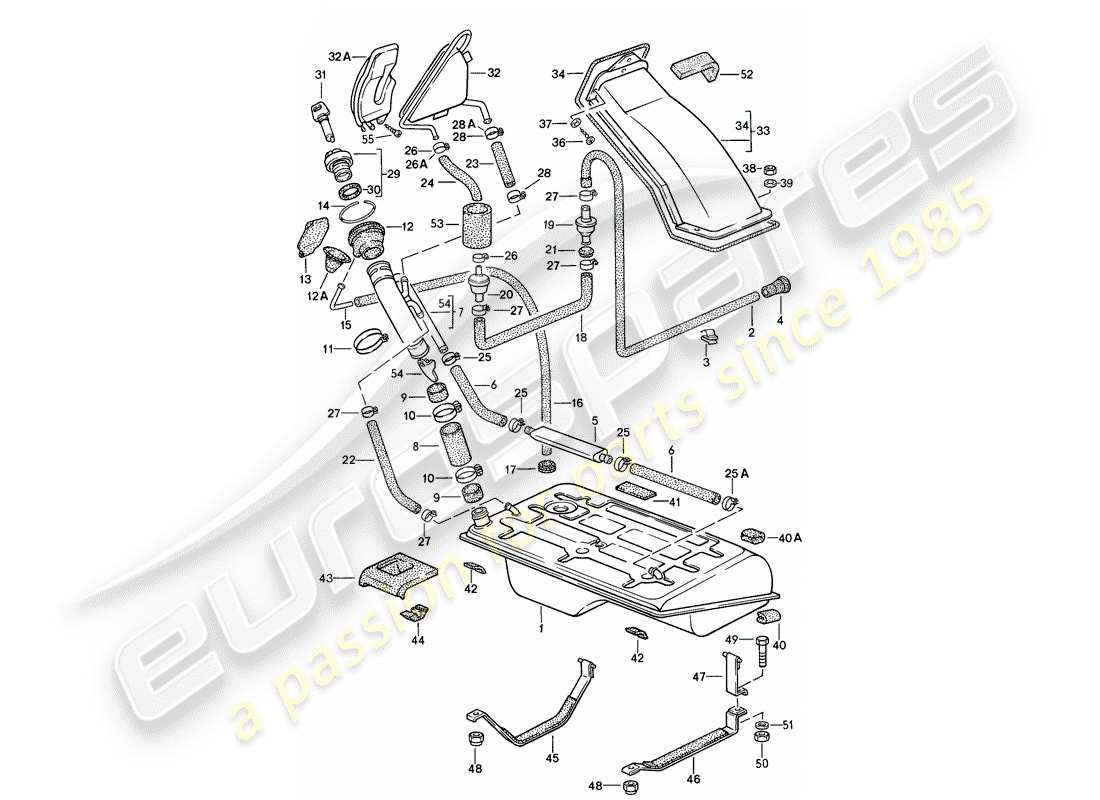 a part diagram from the porsche 1982 (944) parts catalogue