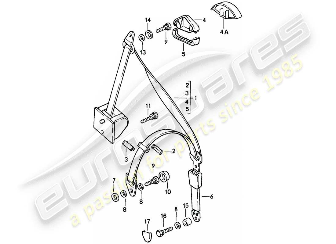 a part diagram from the porsche 1984 (944) parts catalogue
