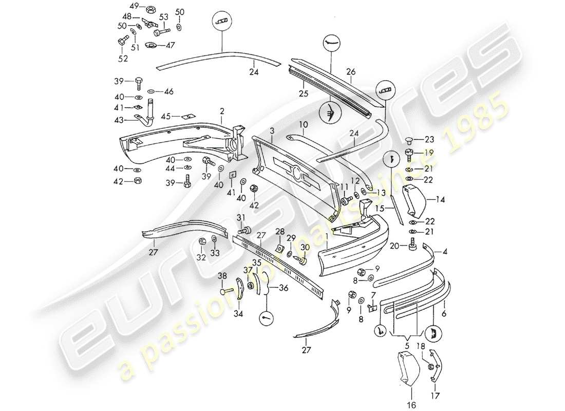 a part diagram from the porsche 1966 (911/912) parts catalogue
