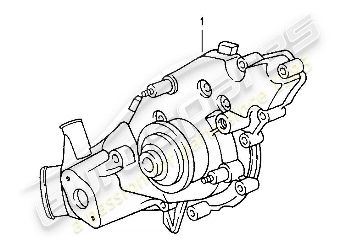 a part diagram from the porsche 2012 (refurbished and exchange catalogue) parts catalogue