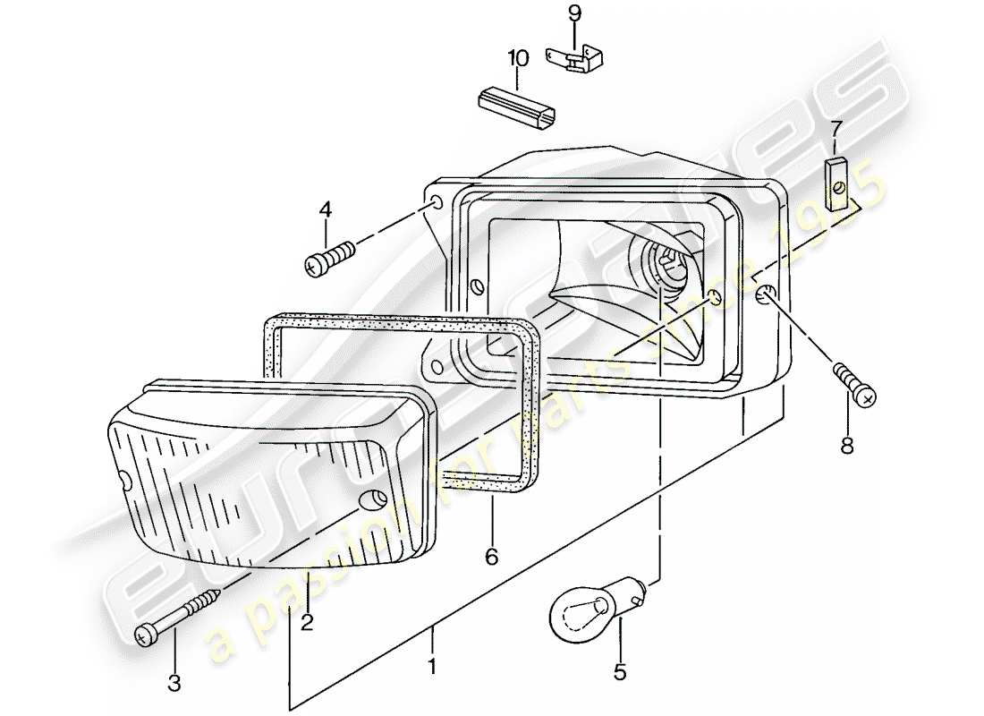 a part diagram from the porsche 1982 (944) parts catalogue