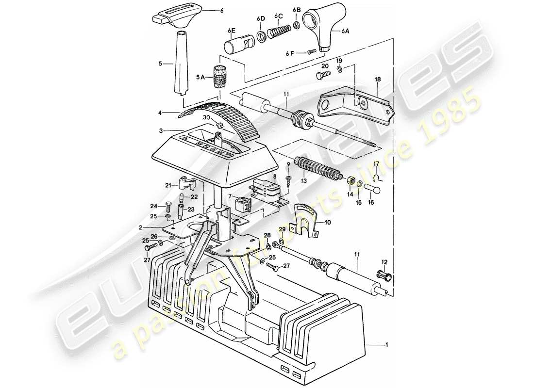 a part diagram from the porsche 1982 (944) parts catalogue