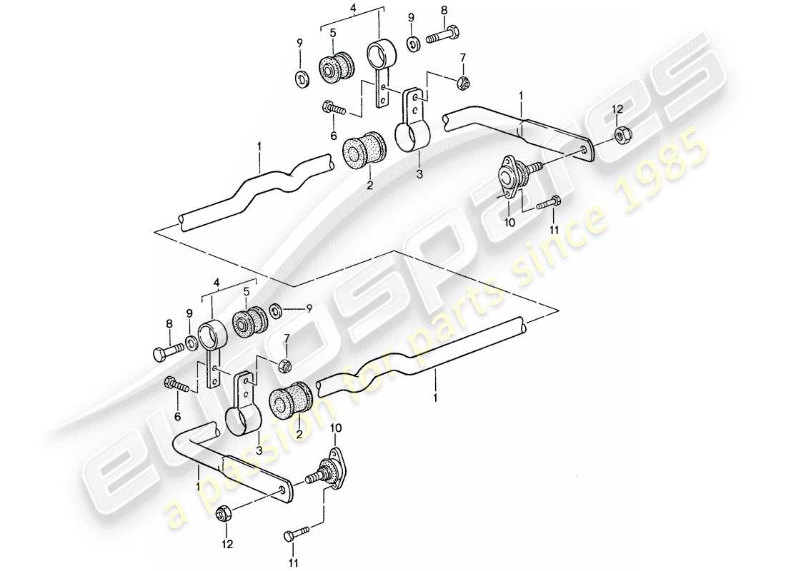 a part diagram from the porsche 959 parts catalogue