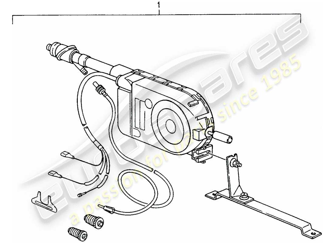 a part diagram from the porsche 1980 (refurbished and exchange catalogue) parts catalogue