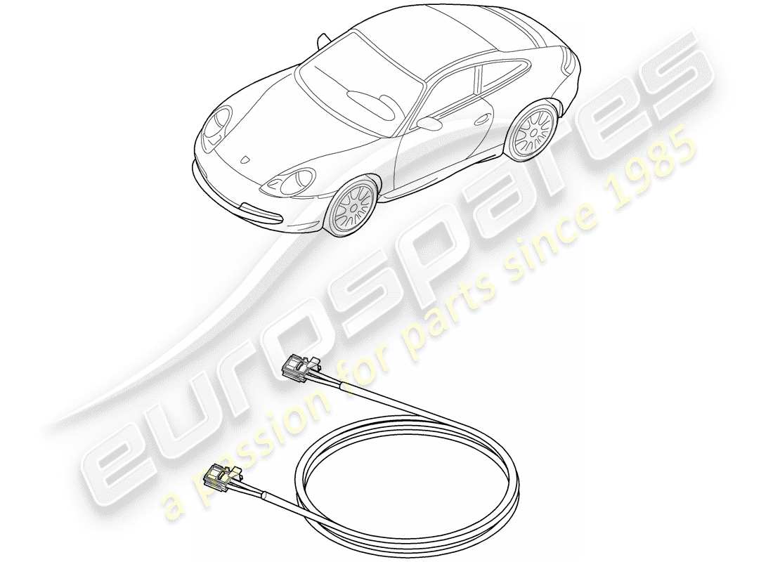 a part diagram from the porsche 2001 (996) parts catalogue