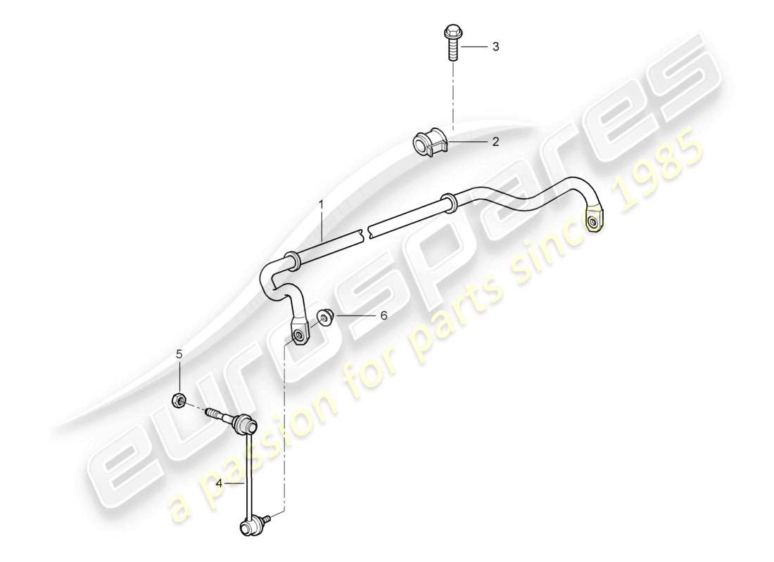 a part diagram from the porsche 2007 (987 cayman) parts catalogue