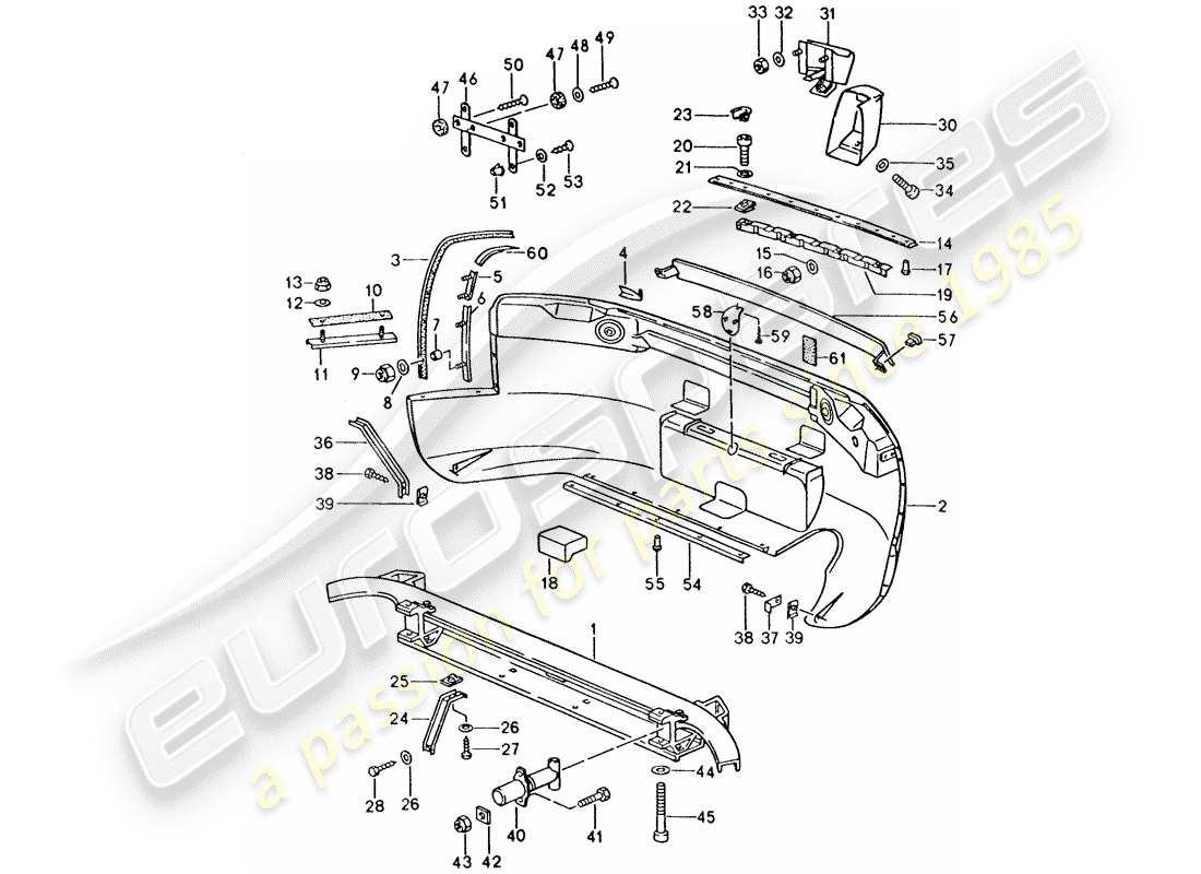 a part diagram from the porsche 1994 (928) parts catalogue