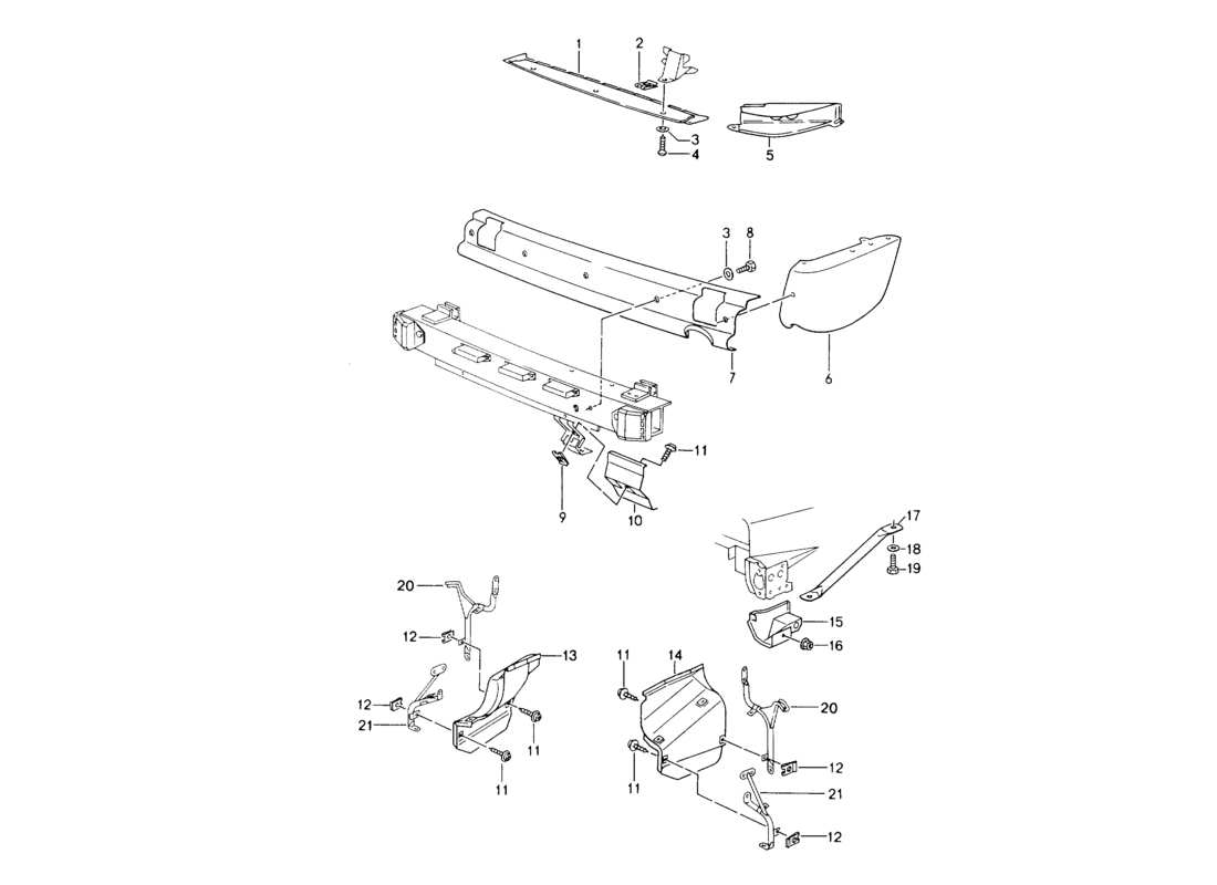 a part diagram from the porsche 964 parts catalogue