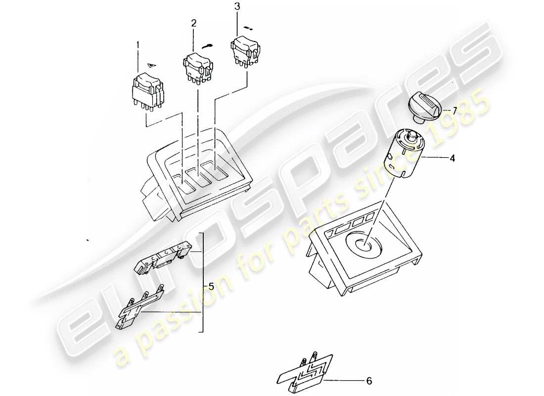 a part diagram from the porsche 1994 (964) parts catalogue