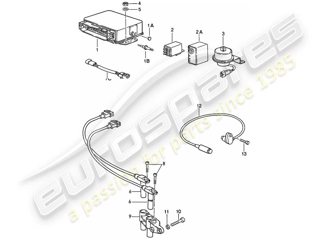 a part diagram from the porsche 1984 (911) parts catalogue