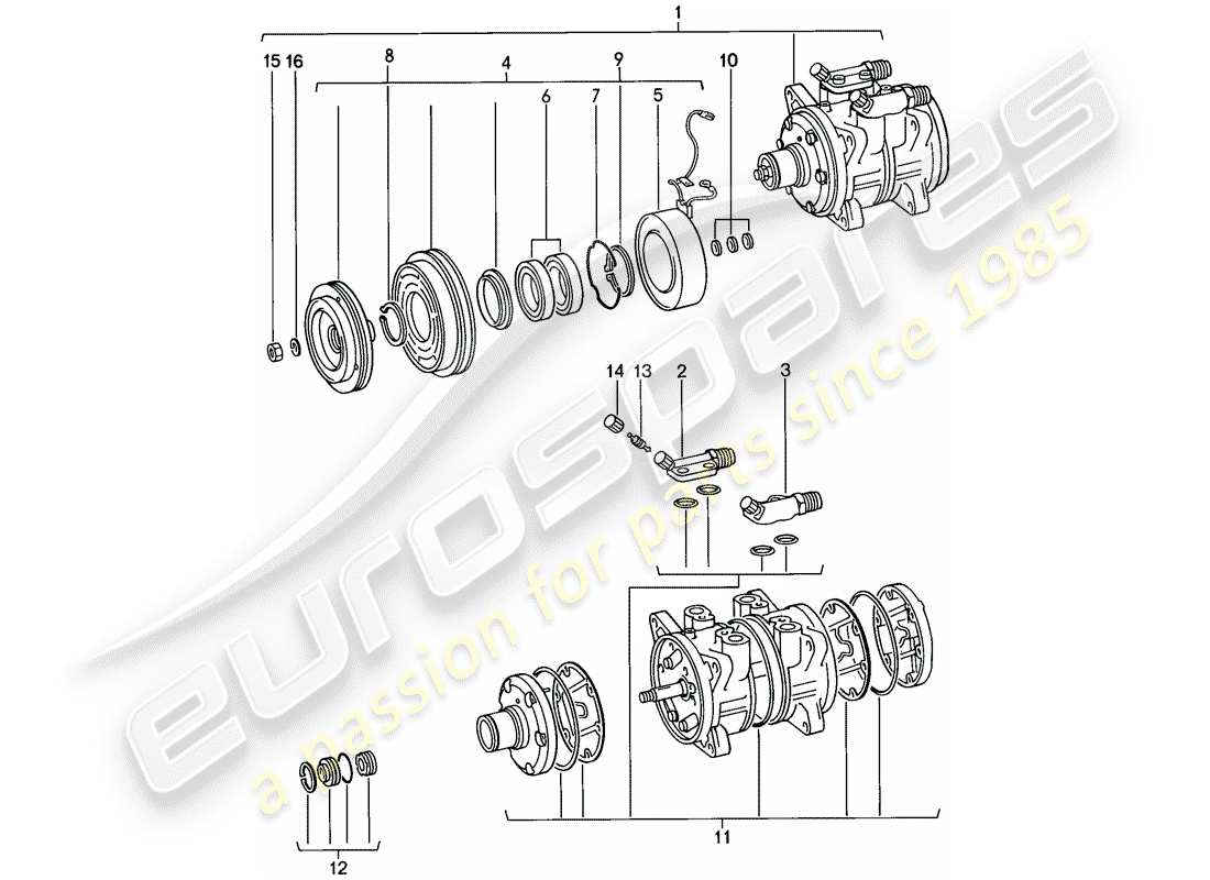 a part diagram from the porsche 1979 (924) parts catalogue