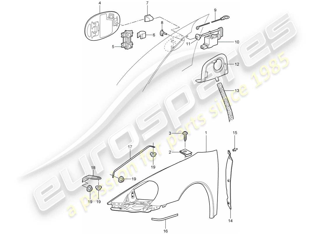 a part diagram from the porsche 997 parts catalogue