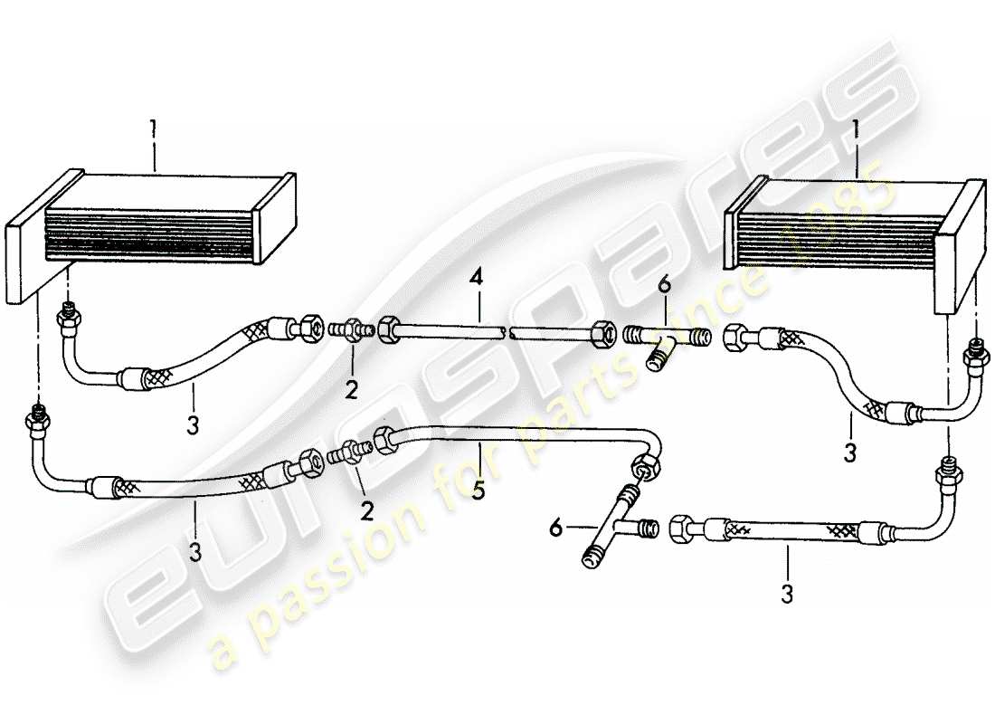a part diagram from the porsche 1955 (356/356a) parts catalogue