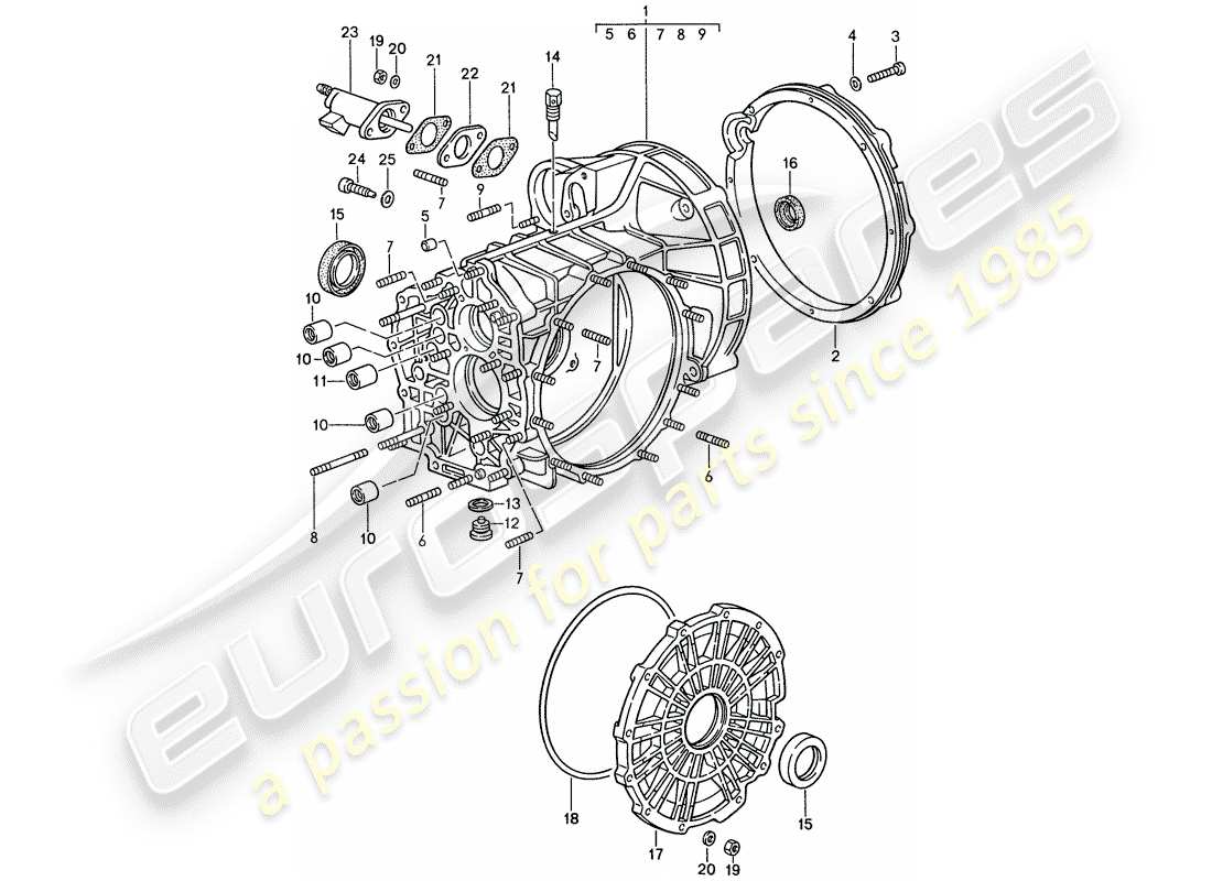 a part diagram from the porsche 959 parts catalogue