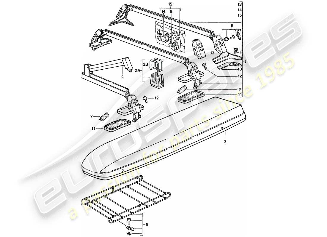 a part diagram from the porsche 1988 (924s) parts catalogue