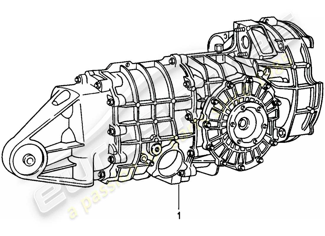 a part diagram from the porsche 1982 (refurbished and exchange catalogue) parts catalogue