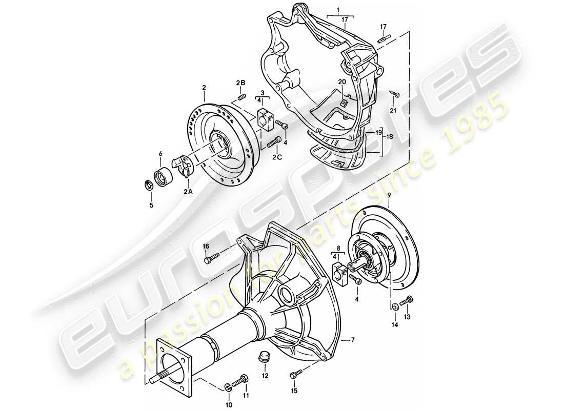 a part diagram from the porsche 1977 (924) parts catalogue