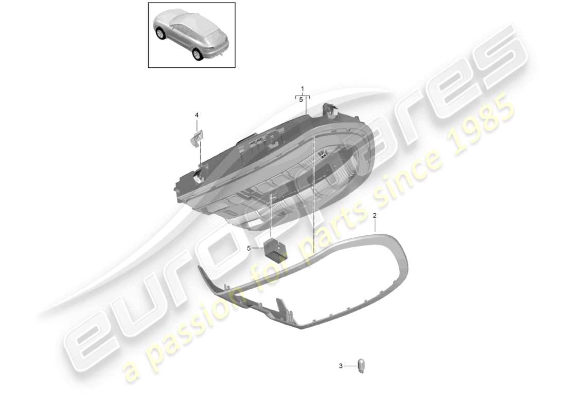 a part diagram from the porsche macan parts catalogue