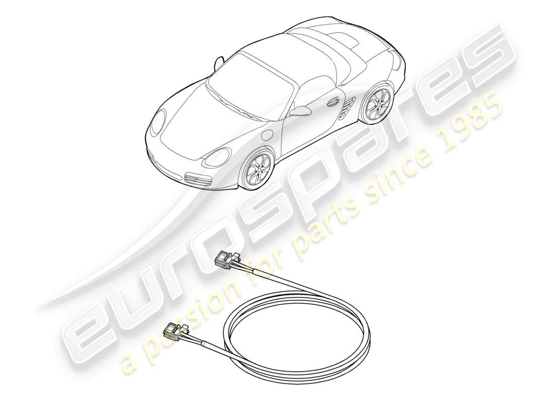 a part diagram from the porsche 2010 (987 boxster) parts catalogue