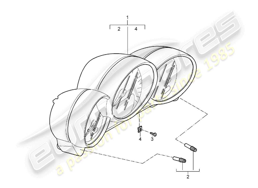 a part diagram from the porsche 2006 (987 boxster) parts catalogue