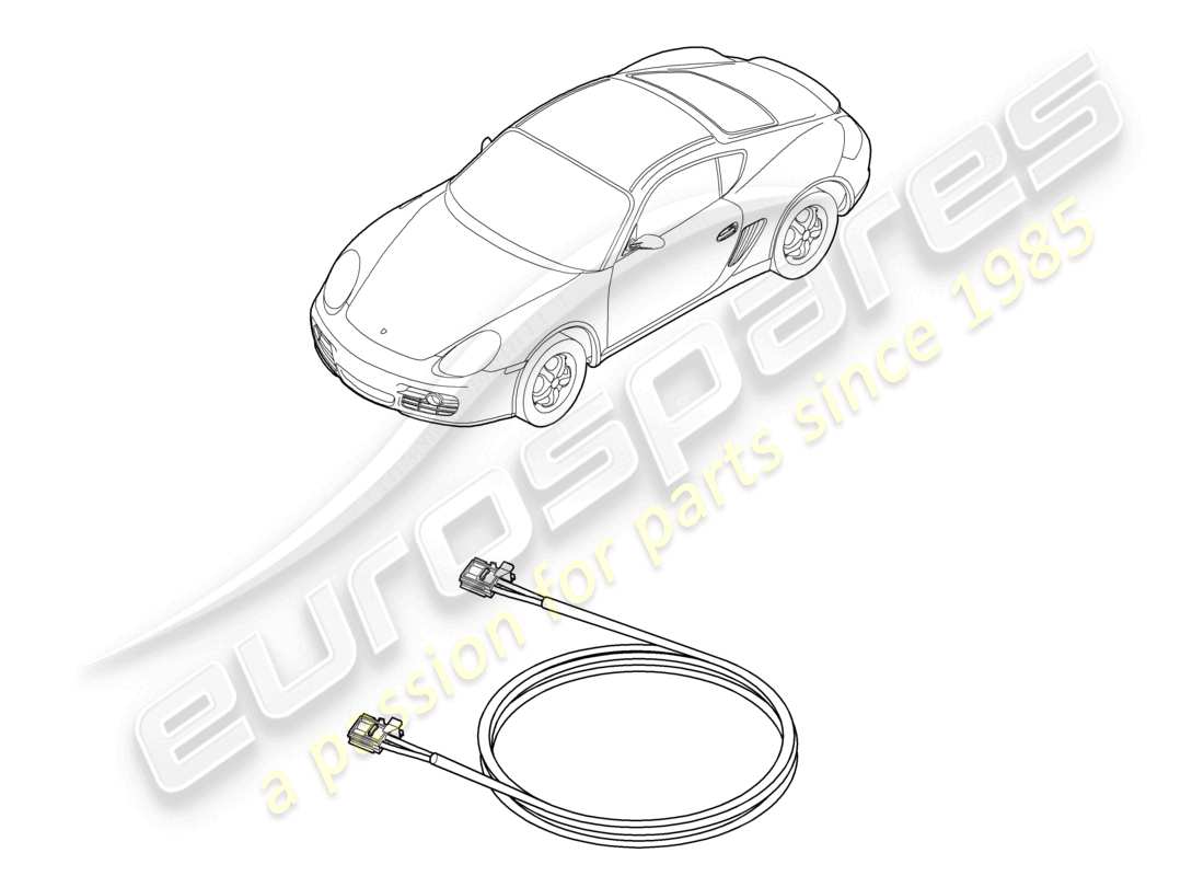 a part diagram from the porsche 2007 (987 cayman) parts catalogue