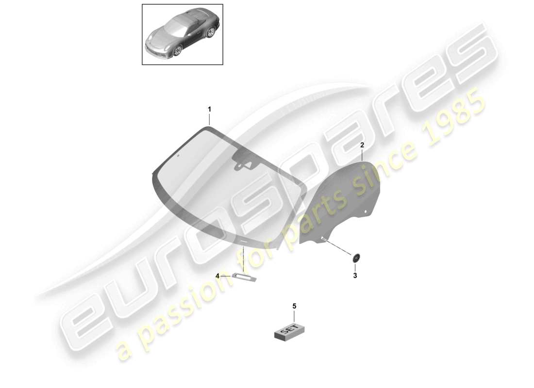 a part diagram from the porsche 2020 (991-2 r/gt3/rs) parts catalogue