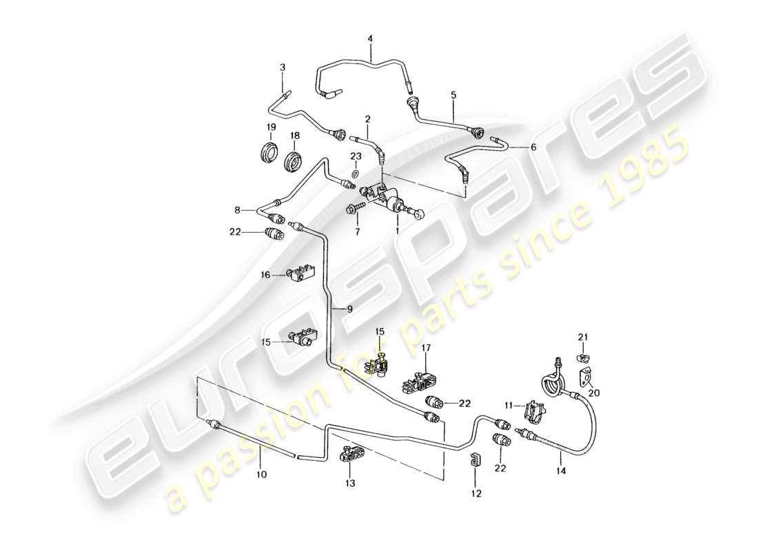 a part diagram from the porsche boxster parts catalogue