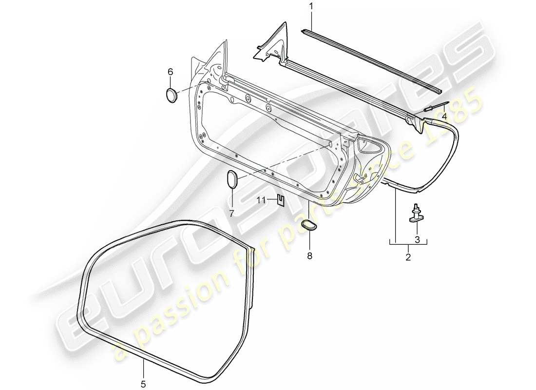 a part diagram from the porsche 997 parts catalogue