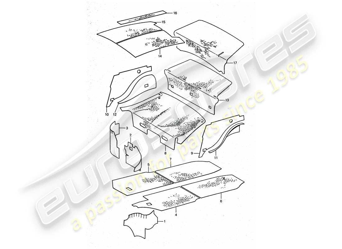 a part diagram from the porsche 1977 (911 turbo) parts catalogue