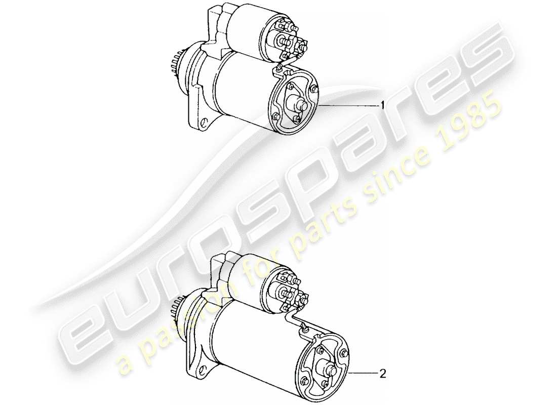 a part diagram from the porsche 2006 (refurbished and exchange catalogue) parts catalogue