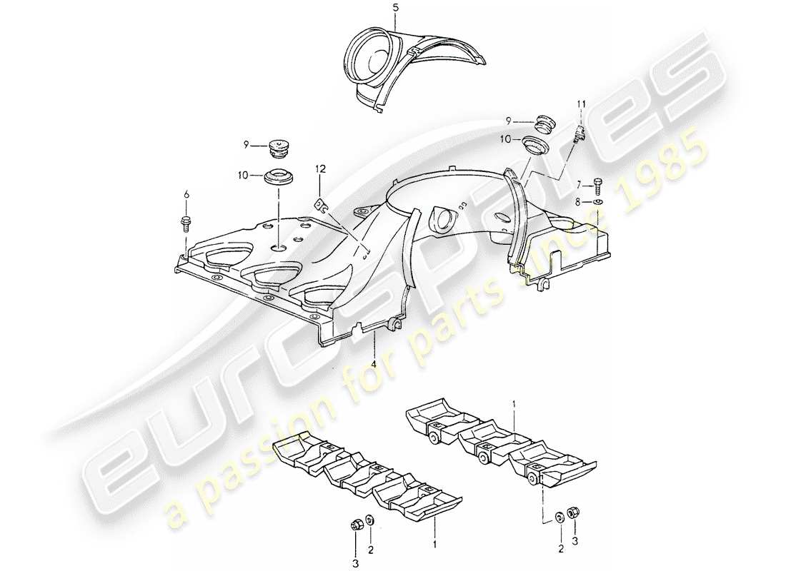a part diagram from the porsche 964 parts catalogue