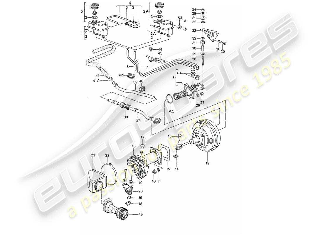 a part diagram from the porsche 993 parts catalogue