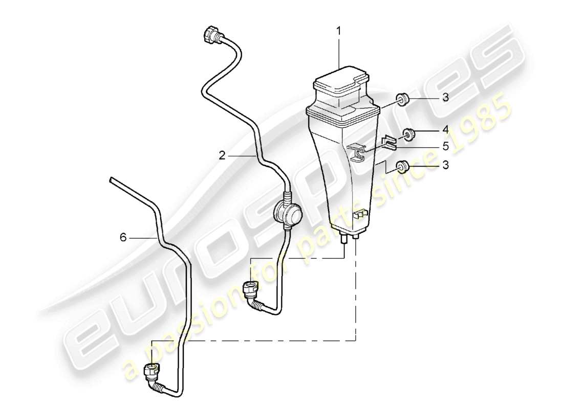 a part diagram from the porsche 2006 (987 boxster) parts catalogue