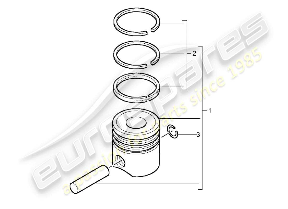 a part diagram from the porsche 2004 (cayenne e1 9pa) parts catalogue