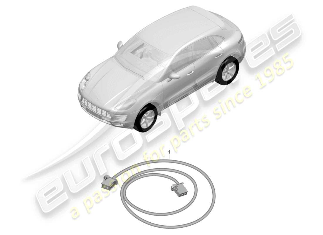 a part diagram from the porsche 2015 (macan) parts catalogue